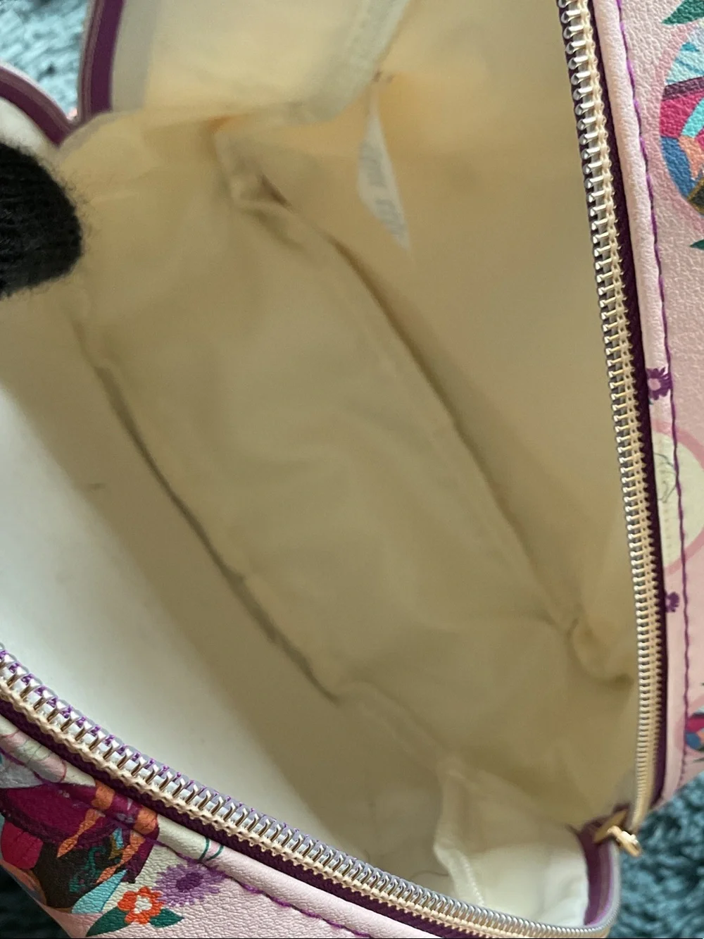 Disney Pink Elsa & Anna Patterned Mini Backpack with Purple Accents